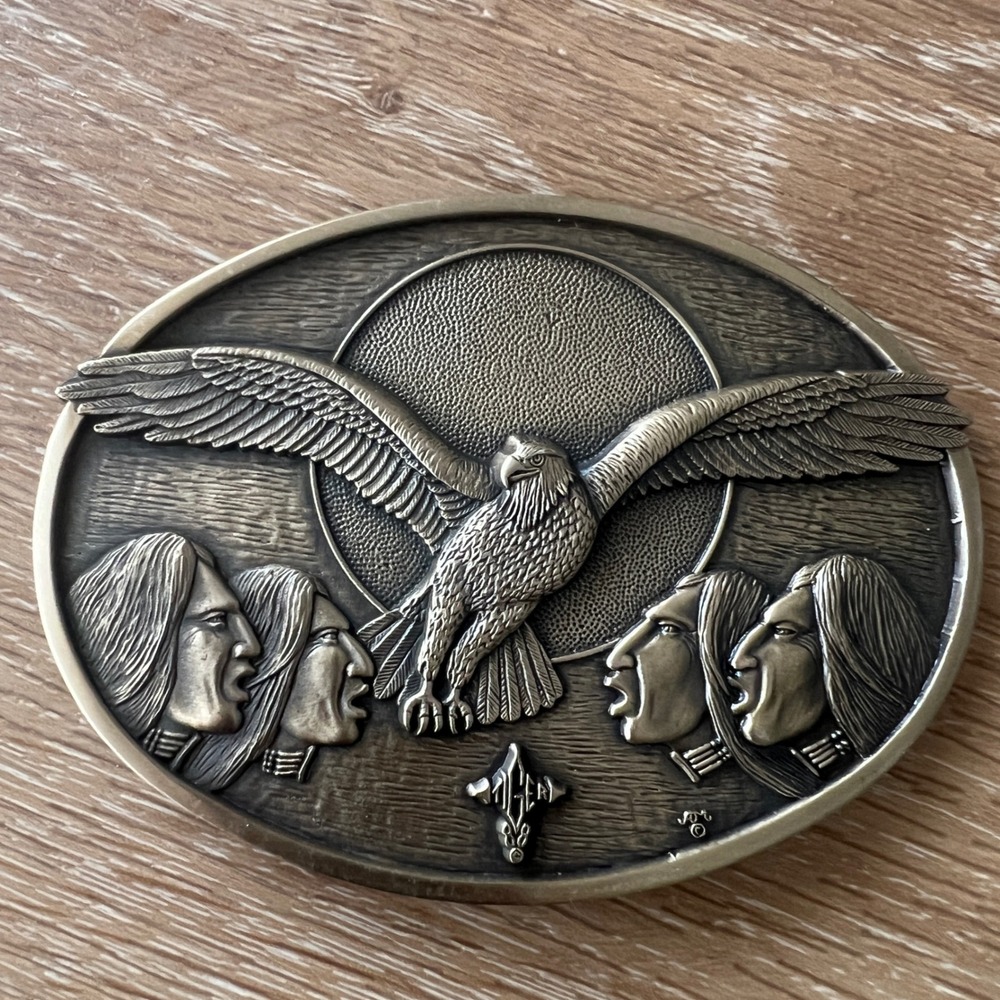 Johnny Tiger Jr Flight of the Phoenix Solid Brass Belt Buckle Limited Edition 03